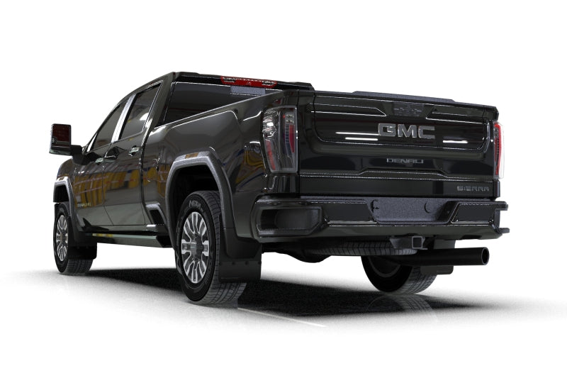 Rally Armor MF131-BLK-MBK FITS: 20-26 GMC Sierra 2500/3500 HD Denali Black Mud Flap w/Metallic Black Logo Mud Flaps