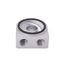 Load image into Gallery viewer, Mishimoto MMOP-SP FITS: Oil Filter Blocks FITS: Silver M20 Oil Sandwich Plate Oil Filter Blocks