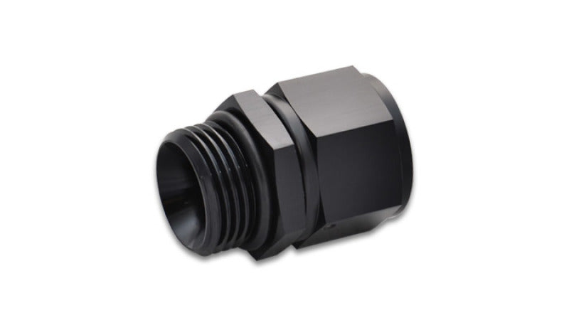 Vibrant 16865 FITS: -6AN Female to -10 ORB Swivel Adapter w/ O-Ring Anodized Black Fittings