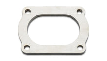 Load image into Gallery viewer, Vibrant 13175S FITS: T304 SS 4 Bolt Flange for 3in O.D. Oval tubing Flanges