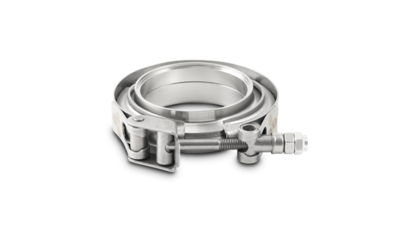 Vibrant 1497 FITS: T304 SS V-Band Flange Assembly for 2.375in O.D. Tubing (Incl 2 V-Band Flange & 1 V-Band) Flanges