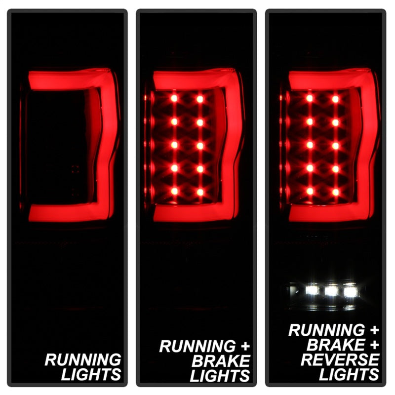 SPYDER 5084187 FITS: Ford F150 04-08 Styleside Tail Light V2 LED Black Smoke ALT-YD-FF15004V2-LBLED-BSM Tail Lights
