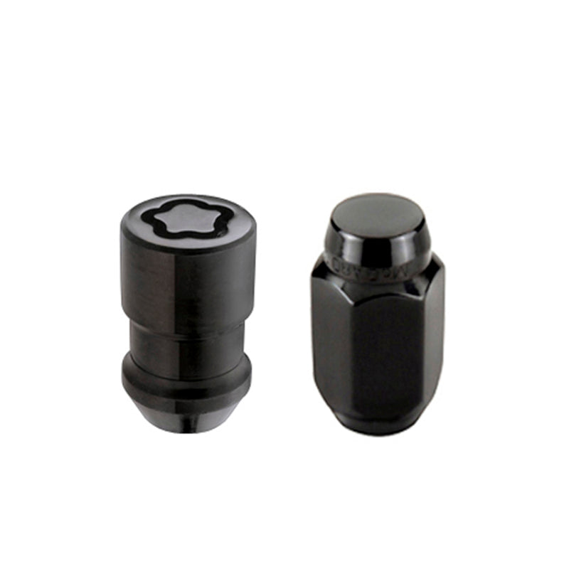 McGard 84558 FITS: 5 Lug Hex Install Kit w/Locks (Cone Seat Nut) M12X1.5 / 13/16 Hex / 1.5in. Length Black Lug Nuts