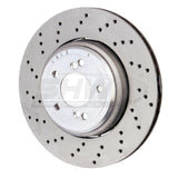 SHW Performance BRL42853 FITS:SHW 08-13 BMW M3 4.0L Left Rear Cross-Drilled Lightweight Brake Rotor (34212283803) Brake Rotors Drilled