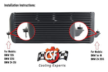 Load image into Gallery viewer, CSF 8127B FITS: 04-13 BMW 335i/xi (E90/E91/E92/E93) High Performance Stepped Core Bar/Plate Intercooler Black Intercoolers