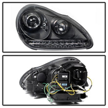 Load image into Gallery viewer, SPYDER 5080967 FITS: Porsche Cayenne 03-06 Projector Xenon/HID Model- DRL LED Blk PRO-YD-PCAY03-HID-DRL-BK Headlights
