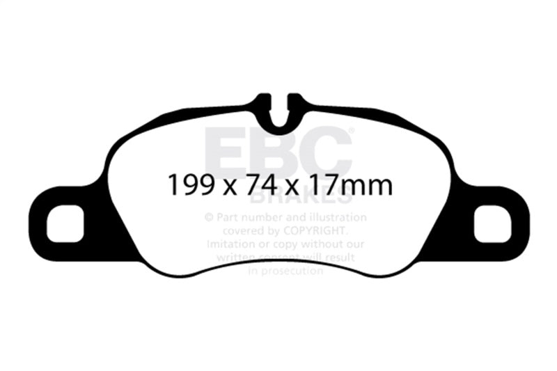 EBC DP52057NDX FITS: 12-16 Porsche Boxster 2.7L (Cast Iron Rotors Only) Bluestuff Front Brake Pads Brake Pads Racing
