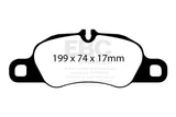 EBC DP52057NDX FITS: 12-16 Porsche Boxster 2.7L (Cast Iron Rotors Only) Bluestuff Front Brake Pads Brake Pads Racing