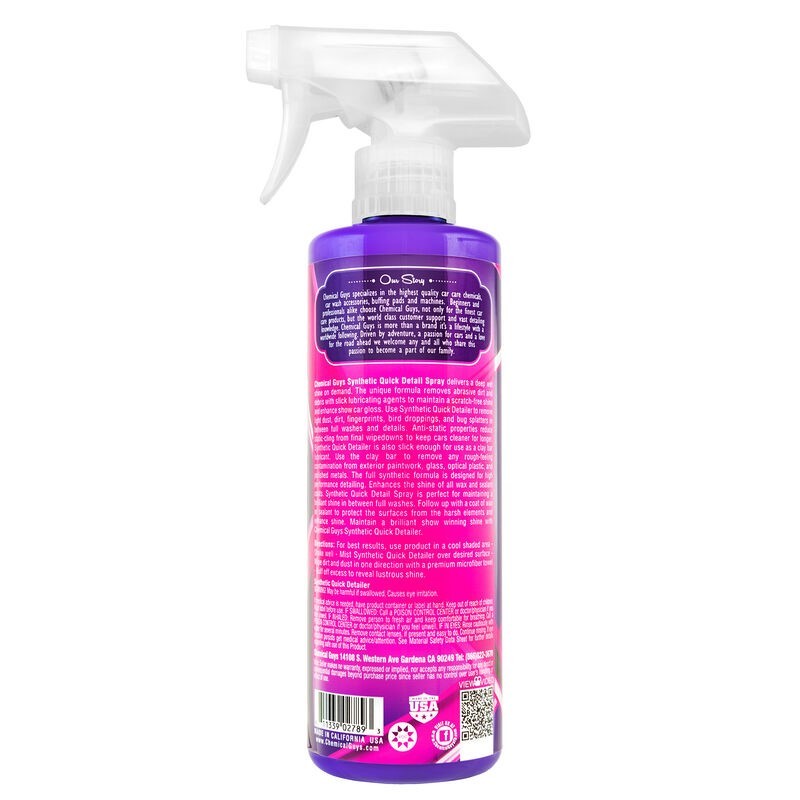 Chemical Guys WAC21116 FITS: Extreme Slick Synthetic Quick Detailer 16oz Car Waxes