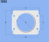 Vibrant 1994 FITS: MAF Sensor Adapter Plate for Subaru applications use w/ 3in Inlet I.D. filters only Flanges