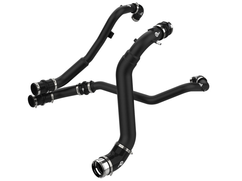 aFe BladeRunner Aluminum Hot and Cold Charge Pipe Kit Black 24-26 V6-2.7L (tt) FITS: Ford F-150 - AFE46-20784-B