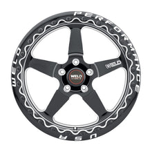 Load image into Gallery viewer, Weld S90471163P43 FITS: S904 17x11 Ventura Beadlock 5x120.65 ET43 BS7.75 Gloss BLK MIL DIA 78.1 Wheels Cast