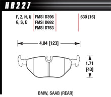 Load image into Gallery viewer, Hawk Performance HB227W.630 FITS: -Hawk 92-98 BMW 318i DTC-30 Race Rear Brake Pads Brake Pads Racing
