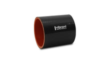 Load image into Gallery viewer, Vibrant 2718 FITS: 4 Ply Reinforced Silicone Straight Hose Coupling 4in I.D. x 3in long (BLACK) Silicone Couplers &amp; Hoses