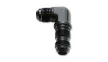 Load image into Gallery viewer, Vibrant 10610 FITS: -6AN Bulkhead Adapter 90 Degree Elbow Fitting Anodized Black Only Fittings