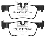 EBC DP32235C FITS: 2016+ Mini Cooper Clubman (F54) 1.5L Turbo Redstuff Rear Brake Pads Brake Pads Performance