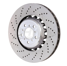SHW Performance BFL48151 FITS:SHW 13-16 BMW M5 4.4L Left Front Cross-Drilled Lightweight Brake Rotor (34112284101) Brake Rotors Drilled