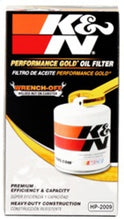 Load image into Gallery viewer, K&amp;N Engineering HP-2009 FITS:K&amp;N 03-05 Neon SRT-4 / Lotus Elise Performance Gold Oil Filter Oil Filters