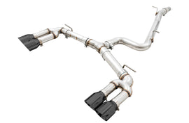AWE Tuning 3015-43150 FITS: Audi 8V S3 Track Edition Exhaust w/Diamond Black Tips 102mm Catback