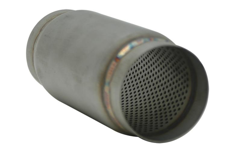 Vibrant 1797 FITS: SS Race Muffler 4in inlet/outlet x 9in long Muffler