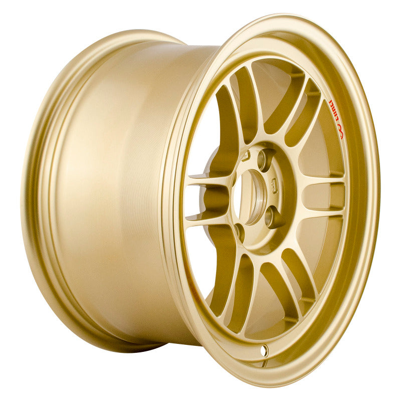 Enkei 3795804928GG FITS: RPF1 15x8 4x100 28mm Offset 75mm Bore Gold Wheel Wheels Cast