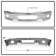 Load image into Gallery viewer, SPYDER 9948480 FITS: Ford F150 09-14 w/Fog Light Hole w/o Harley Model Front Bumper Chrome (OEM 9L3Z17757B) Bumper Accessories