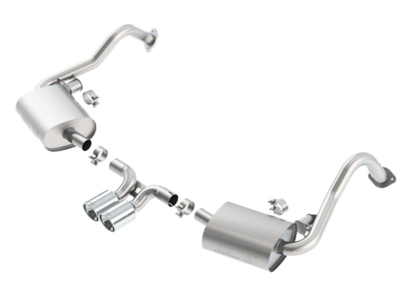 Borla 140534 FITS: 14-15 Porsche Cayman/Boxster (981) RWD 2Dr Dual Center Rear Exit Catback 4in Tip Exhaust Sys Catback