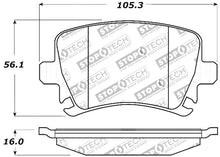Load image into Gallery viewer, Stoptech 309.11080 FITS:StopTech Performance 06-09 Audi A3 / 05-09 Audi A4/A6 / 08-09 Audi TT / 06-09 VW GTI / 06-09 Jetta Brake Pads Performance