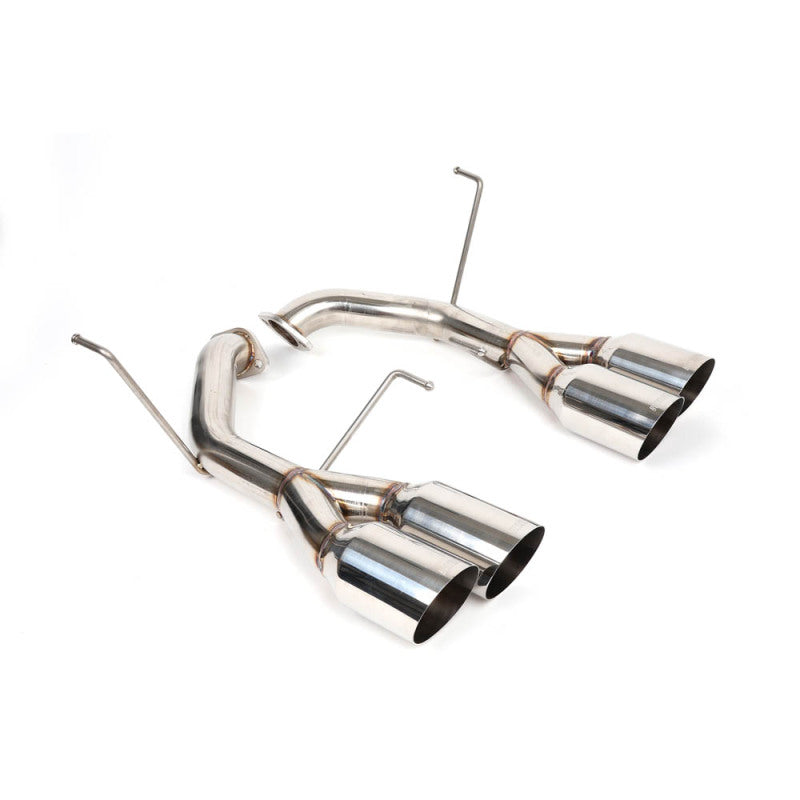 BLOX Racing BXEX-51106 FITS: 2022+ WRX Muffler Delete / Axle Back Single Wall 4in Polished Tips Muffler Delete Pipes