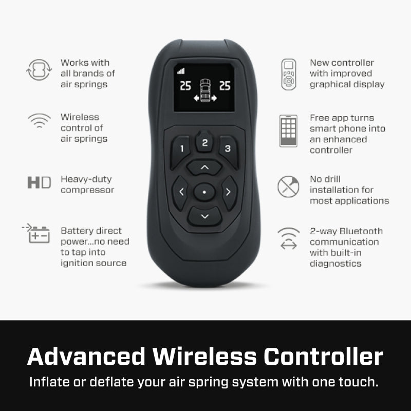 Air Lift 74000EZ FITS: Wireless Air Control System V2 w/EZ Mount Suspension Controllers