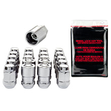 Load image into Gallery viewer, McGard 84537 FITS: 5 Lug Hex Install Kit w/Locks (Cone Seat Nut / Bulge) M12X1.5 / 3/4 Hex / 1.45in L Chrome Lug Nuts