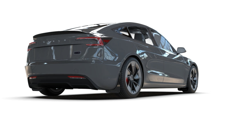 Rally Armor MF122-UR-BLK-RD FITS: 24-25 Tesla Model 3 Highland Black UR Mud Flap Red Logo Mud Flaps