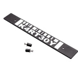 Kartboy Subaru License Plate Delete - Black Barcode