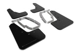 Rally Armor MF62-UR-BLK/MBK FITS: 17-23 Tesla Model 3 Black UR Mud Flap Metallic Black Logo Mud Flaps