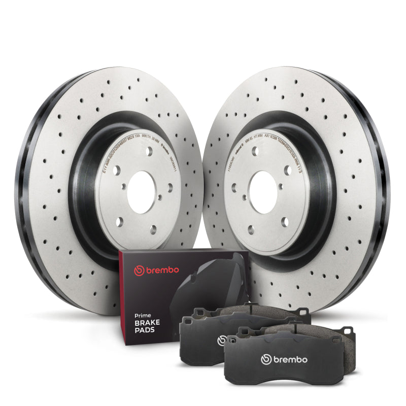 Brembo OE KT04522 FITS: Front Disc Brake Kit Brake Rotors OE