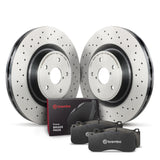 Brembo OE KT04384 FITS: 01-05 Porsche 911 Rear Disc Brake Kit Brake Rotors OE