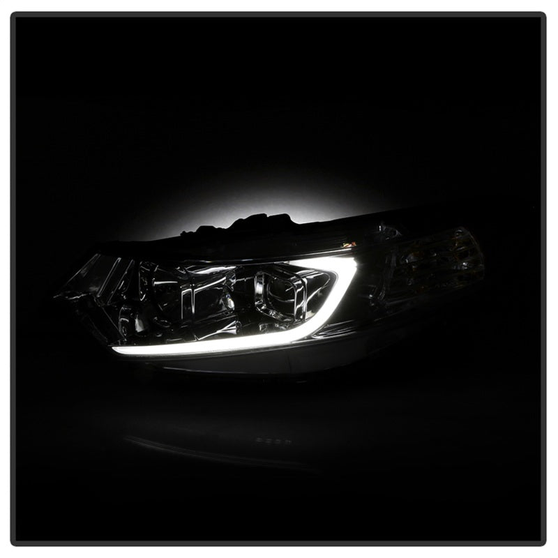 SPYDER 9042225 FITS:xTune 09-14 Acura TSX Projector Headlights Light Bar DRL Chrome (PRO-JH-ATSX09-LB-C) Headlights