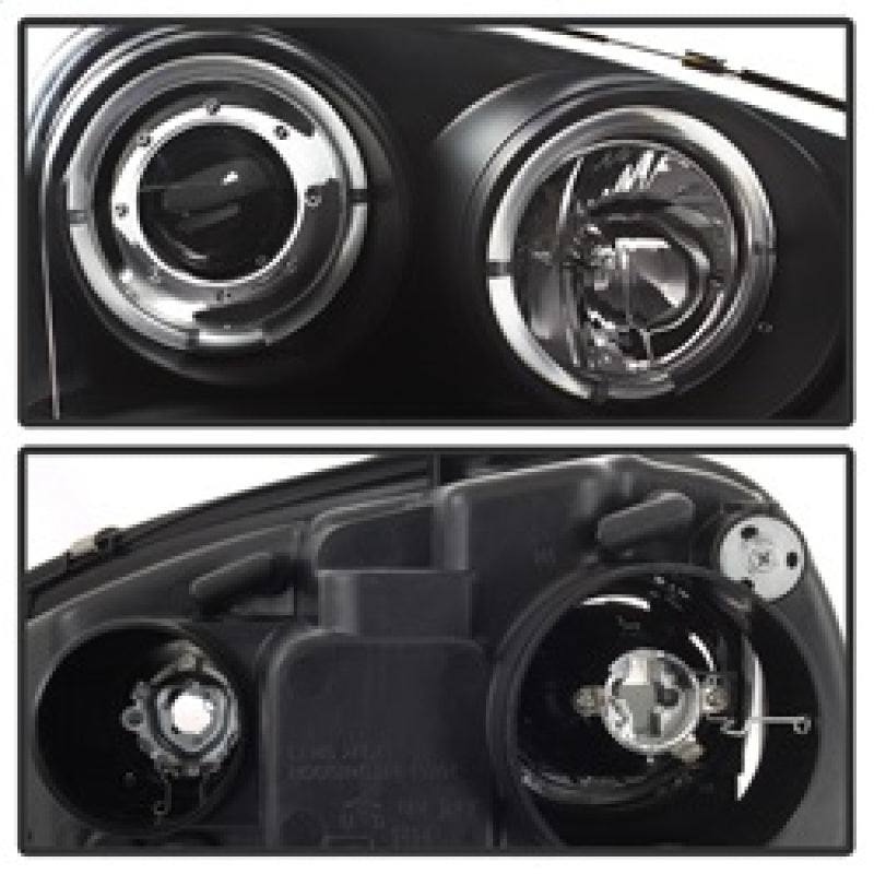 SPYDER 5012098 FITS: Volkswagen GTI 06-09/Jetta 06-09 Halogen Model Only LED Halo DRL Black PRO-YD-VG06-HL-BK Headlights