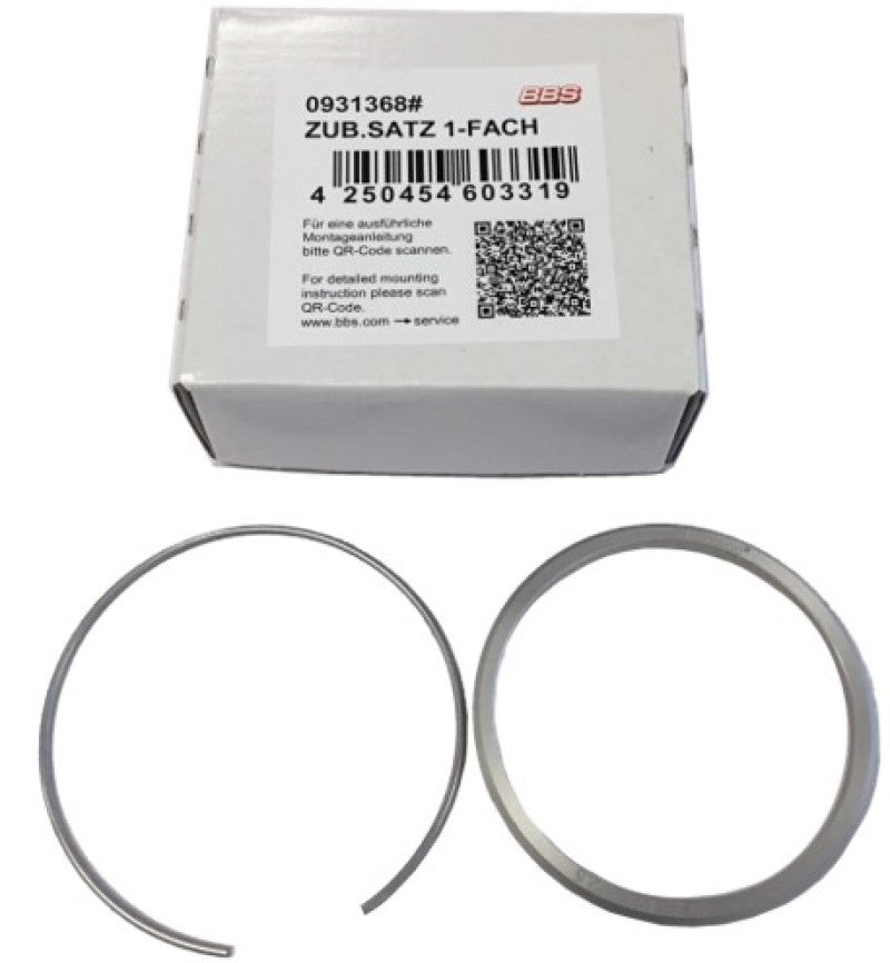 BBS 09.31.368 FITS: PFS KIT BMW Includes 82mm OD 72.5mm ID Ring / 82mm Clip Wheel Spacers & Adapters