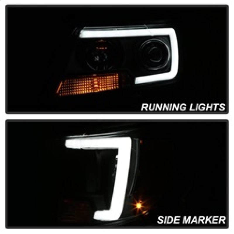 SPYDER 5085283 FITS: 15-17 Chevy Colorado Projector Headlights Light Bar LED Black (PRO-YD-CCO15-LBDRL-BK) Headlights