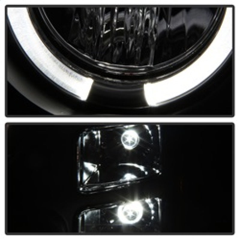 SPYDER 5010605 FITS: GMC Sierra 1500/GMC Sierra Denali 08-13 Projector LED Halo- LED Blk PRO-YD-GS07-HL-BK Headlights