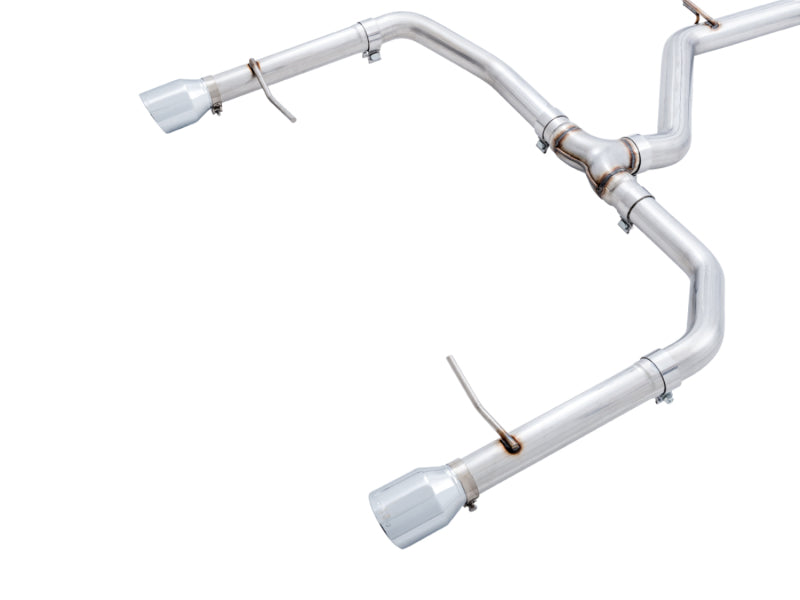 AWE Tuning 3020-22034 FITS: 18-21 Volkswagen Jetta GLI Mk7 Track Edition Exhaust Chrome Silver Tips (Fits OEM DP) Catback