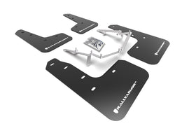 Rally Armor MF71-UR-BLK/WH FITS: 17-21 Honda Civic EX/EX-L/LX (Hatchback) Black UR Mud Flap White Logo Mud Flaps