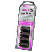 Load image into Gallery viewer, McGard 64030 FITS: Hex Lug Nut (Cone Seat) 1/2-20 / 13/16 Hex / 1.5in. Length (4-Pack) Black Lug Nuts