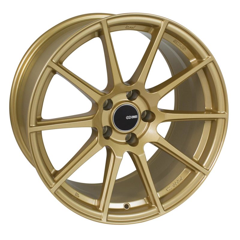 Enkei 499-885-6550GG FITS: TS10 18x8.5 5x114.3 50mm Offset 72.6mm Bore Gold Wheel Wheels Cast