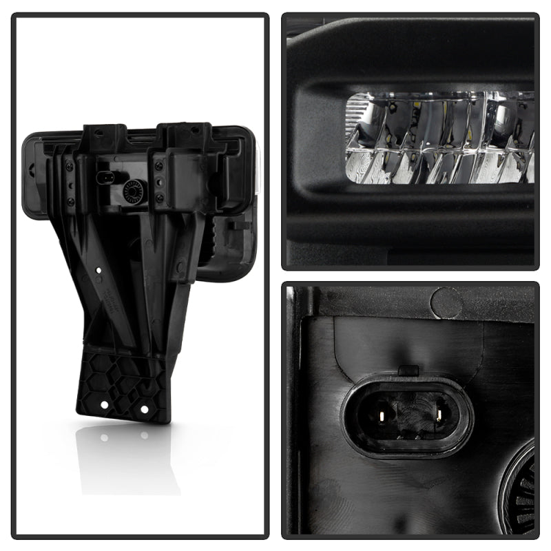 SPYDER 9051135 FITS: 20-22 Ford F250/F350 Super Duty OEM Full LED Fog Lights W/ Switch Clear Fog Lights