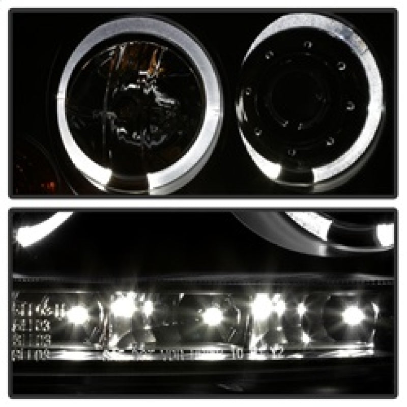 SPYDER 5012098 FITS: Volkswagen GTI 06-09/Jetta 06-09 Halogen Model Only LED Halo DRL Black PRO-YD-VG06-HL-BK Headlights