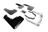 Rally Armor MF46-LTUR-BLK/WH FITS: 18-23 Subaru Crosstrek Black UR Mud Flap w/White Logo Mud Flaps