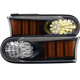 ANZO 511078 FITS: 2007-2013 Toyota Fj Cruiser LED Parking Lights Black w/ Amber Reflector Lights Corner