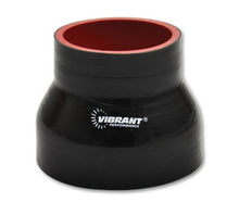 Load image into Gallery viewer, Vibrant 19741 FITS: 4 Ply Reducer Couper 4.0in ID x 3.50in ID x 4.50in Long Black Silicone Couplers &amp; Hoses